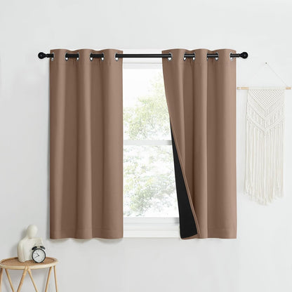 NICETOWN Grey Blackout Curtains 70x108, Set of 2