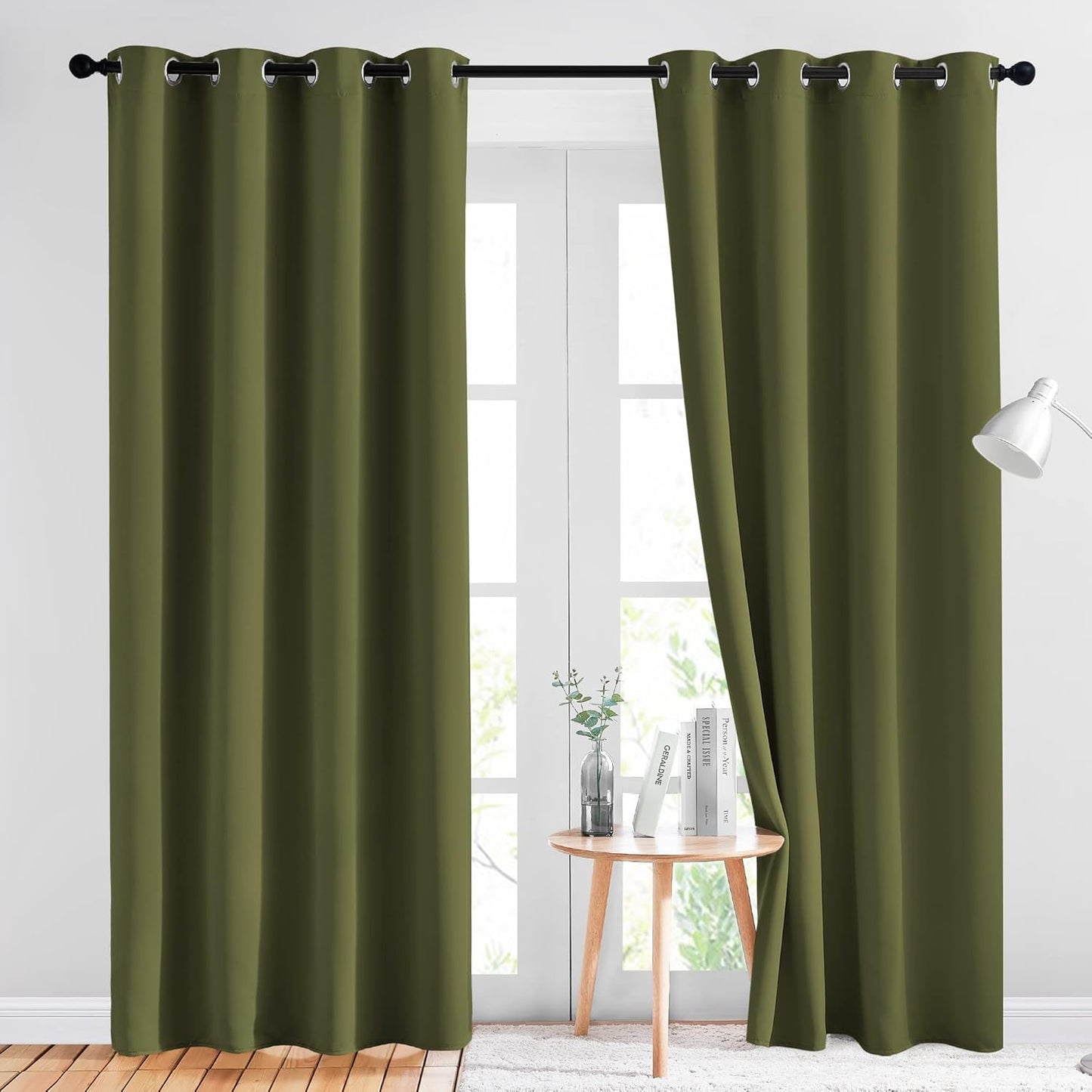 NICETOWN Gray Blackout Curtains for Bedroom