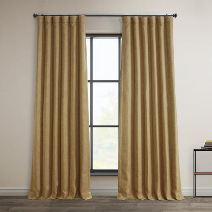 HPD Faux Linen Curtain 100x96" Birch, 1 Panel