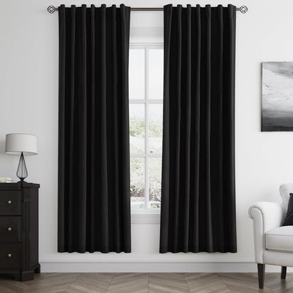 Cream Linen Blackout Curtains – 2 Panels