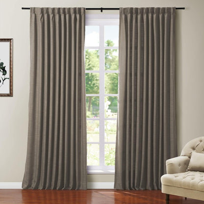 TWOPAGES Polyester Linen Heavy Weight Blackout