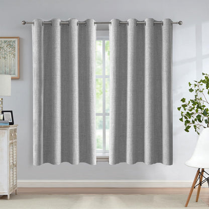 Urban Lotus Blackout Curtains 52x84" Beige, 2 Panels
