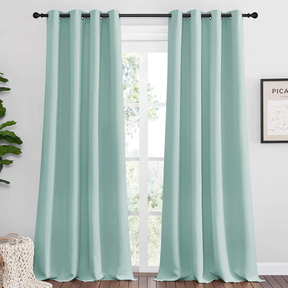 NICETOWN Blackout Curtains 42x63" Black