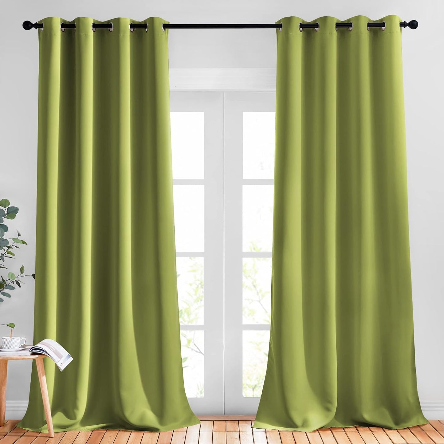 NICETOWN Gray Blackout Curtains for Bedroom