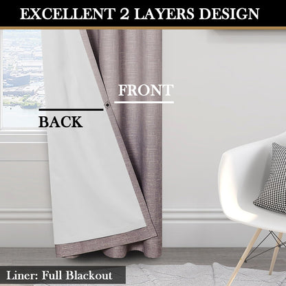Ombre Blackout Curtains 50x84" Gray, 2 Panels