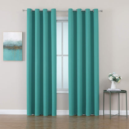ChrisDowa Blackout Curtains 42x63" Grey, 2 Panels