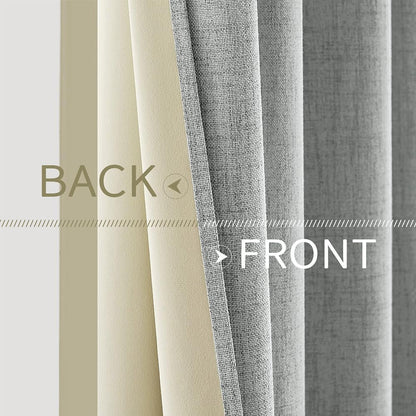 MIULEE Blackout Curtains 52x84" Beige, 2 Panels