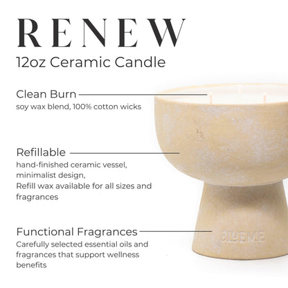 BLUEME 6-Wick Bergamot & Musk Candle