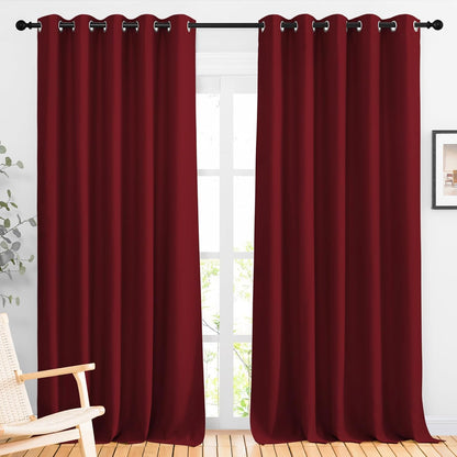NICETOWN Gray Blackout Curtains for Bedroom