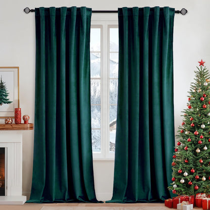 MIULEE Velvet Curtains 108 inches Long 2 Panels