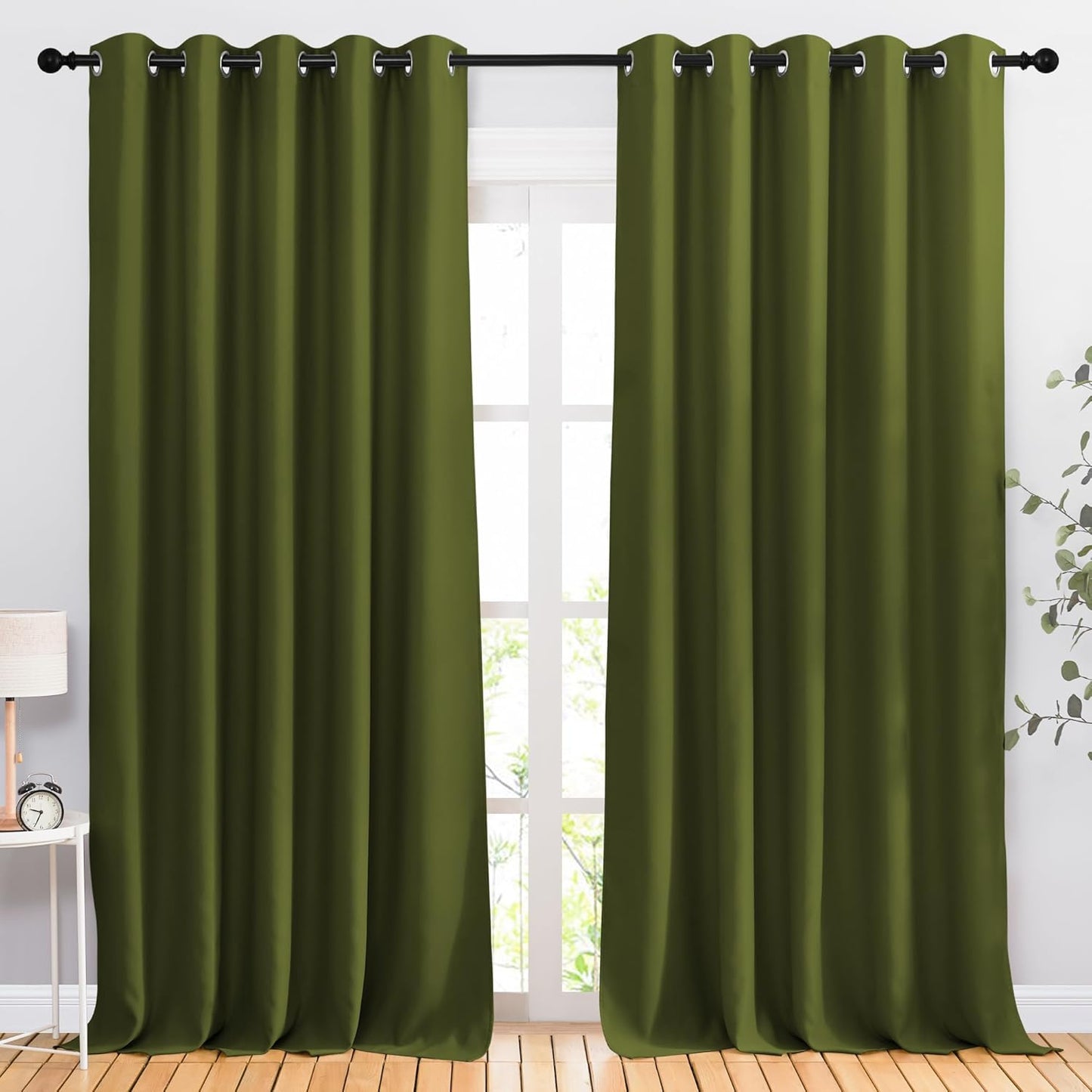 NICETOWN Gray Blackout Curtains for Bedroom