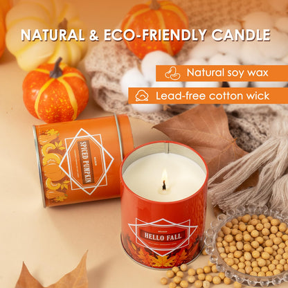 Fall Candles – 36oz (4×9oz) Soy Candles