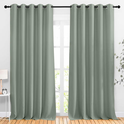 NICETOWN Gray Blackout Curtains for Bedroom