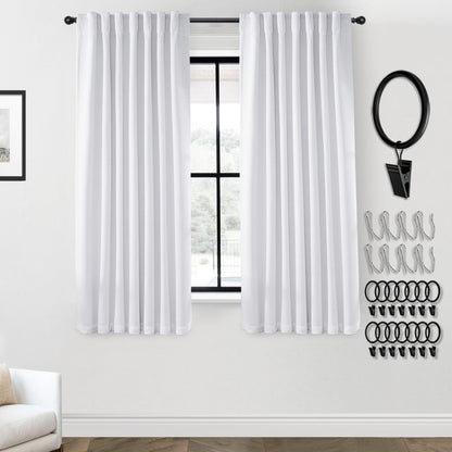 Boho Blackout Curtains Cream 70x90, 2 Panels