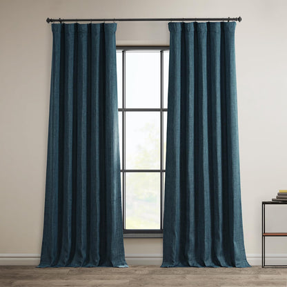 HPD Faux Linen Curtain 100x96" Birch, 1 Panel