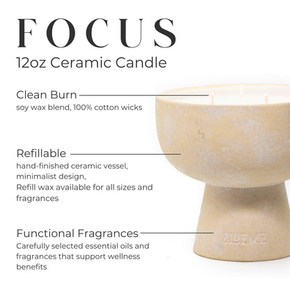 BLUEME 6-Wick Bergamot & Musk Candle
