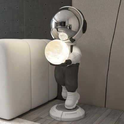 Gold Astronaut Floor Statue