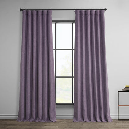 HPD Faux Linen Curtain 100x96" Birch, 1 Panel