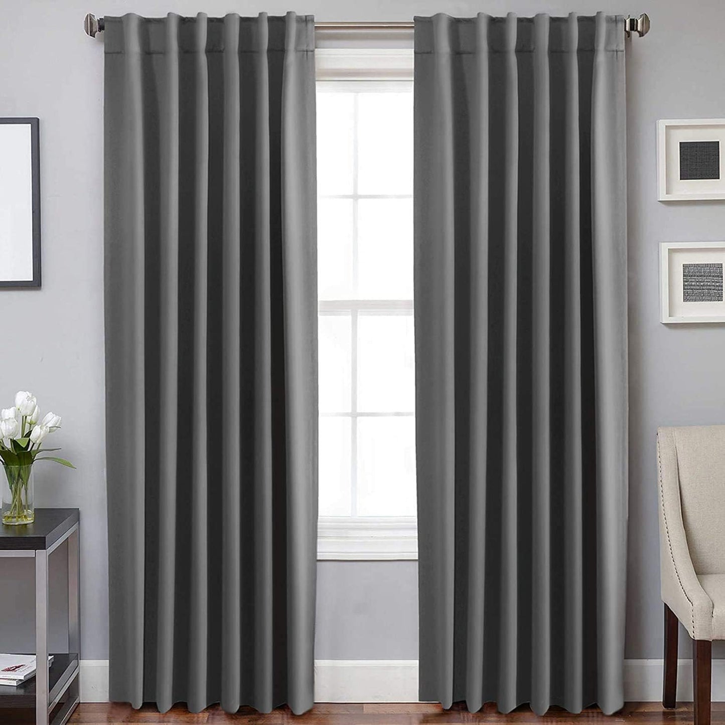 H.VERSAILTEX Blackout Curtains 52x84, 2 Panels