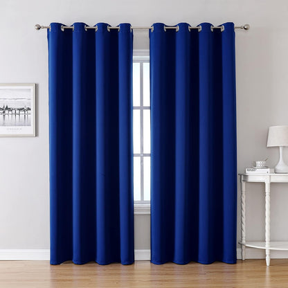 ChrisDowa Blackout Curtains 42x63" Grey, 2 Panels