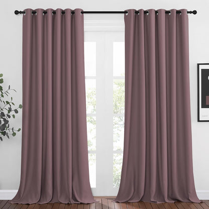 NICETOWN Gray Blackout Curtains for Bedroom