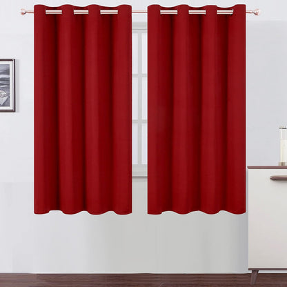 LEMOMO Blackout Curtains 52x84" Black, 2 Panels