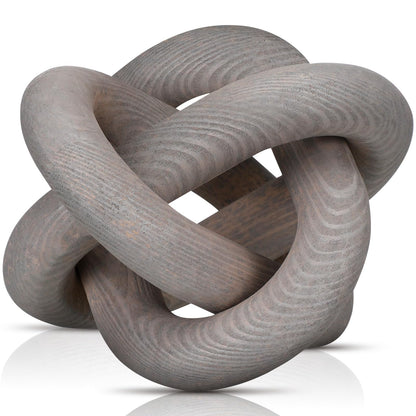 Yalikop Wood Knot Decor, White