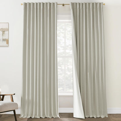 Boho Blackout Curtains Cream 70x90, 2 Panels