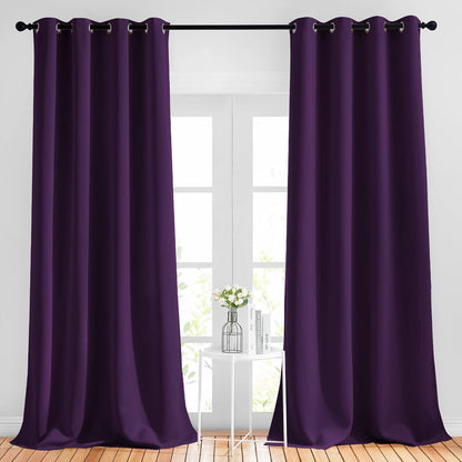 NICETOWN Gray Blackout Curtains for Bedroom