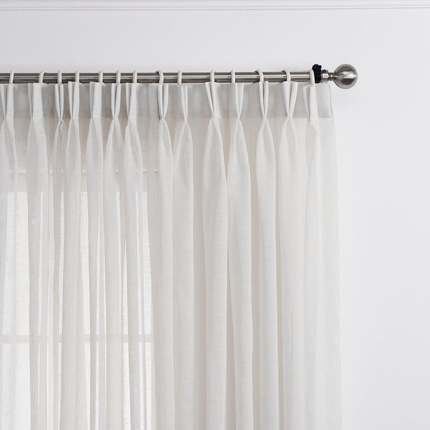 LANTIME Semi Sheer Curtains, Camel 84x108, Set of 2
