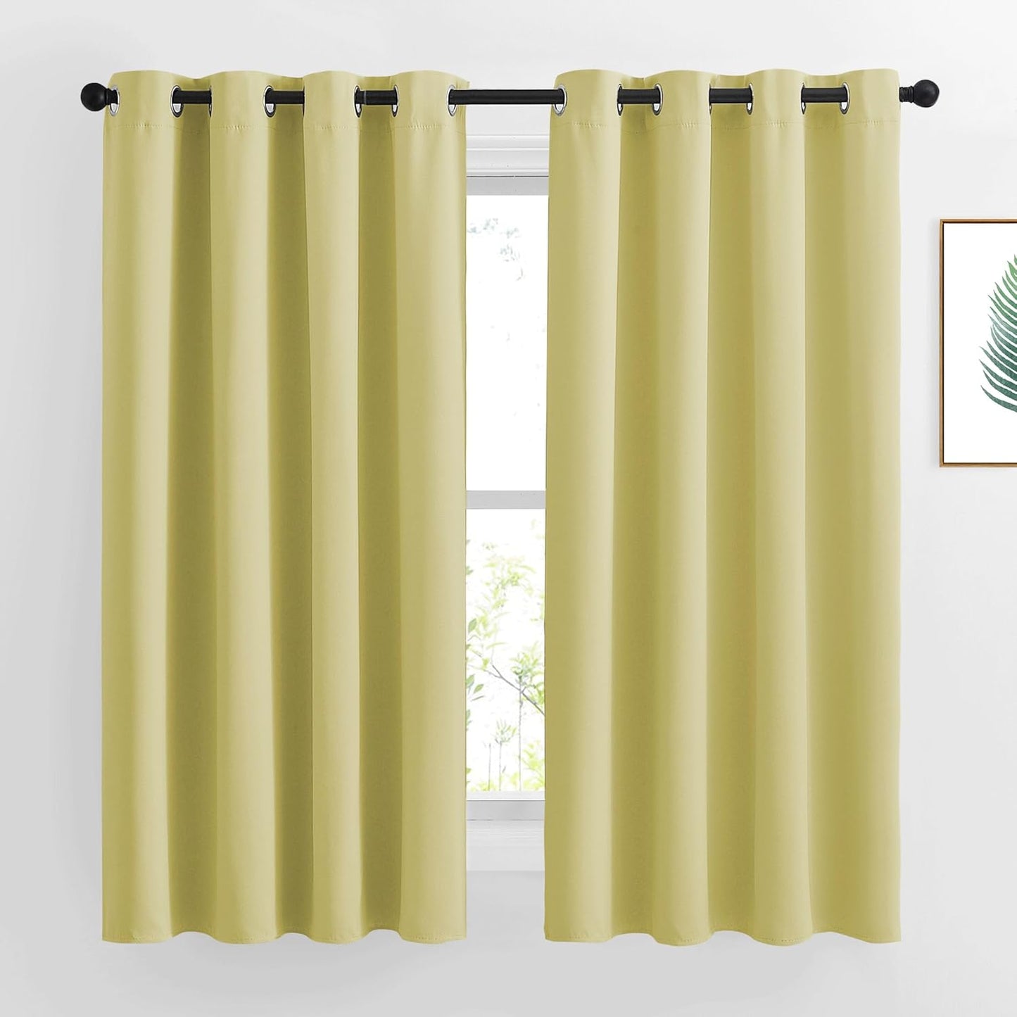 NICETOWN Gray Blackout Curtains for Bedroom