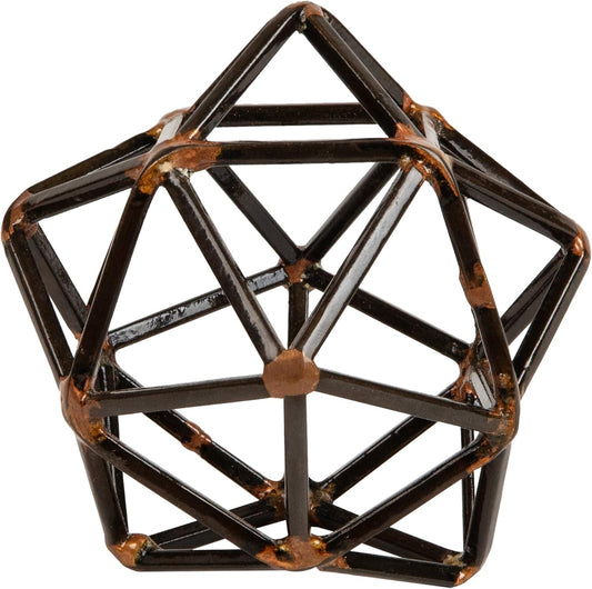 Mind Reader Geometric Metal Sculpture, Black