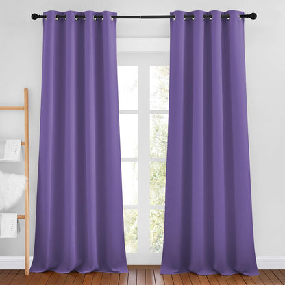 NICETOWN Gray Blackout Curtains for Bedroom