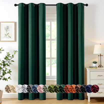 Blackout Curtains – Sage Green, 40"x63", 2 Panels