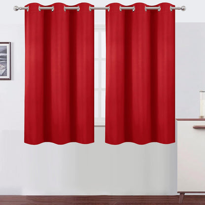 LEMOMO Blackout Curtains 52x84" Black, 2 Panels