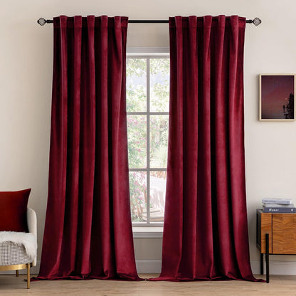 MIULEE Velvet Curtains 108 inches Long 2 Panels
