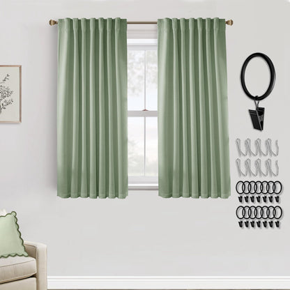 Boho Blackout Curtains Cream 70x90, 2 Panels