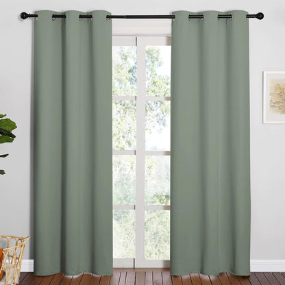 NICETOWN Blackout Curtains 42x63" Black