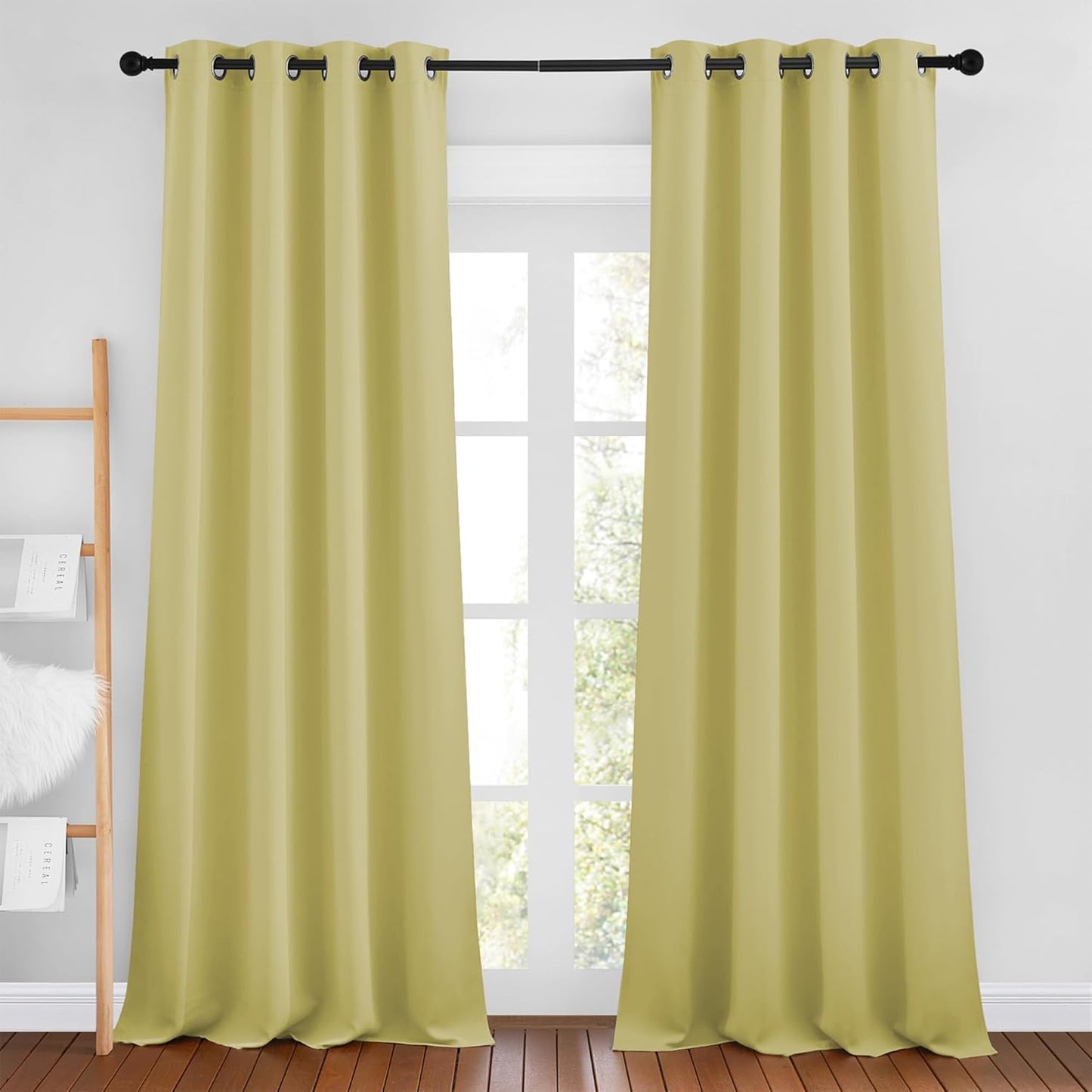NICETOWN Gray Blackout Curtains for Bedroom