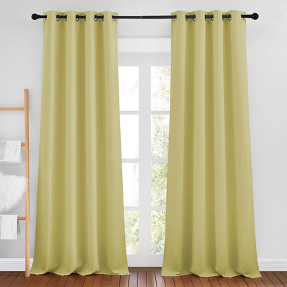 NICETOWN Gray Blackout Curtains for Bedroom