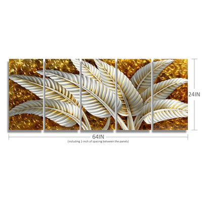 BATRENDY ARTS Silver Tree Wall Art