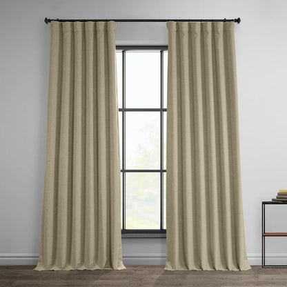 HPD Faux Linen Curtain 100x96" Birch, 1 Panel