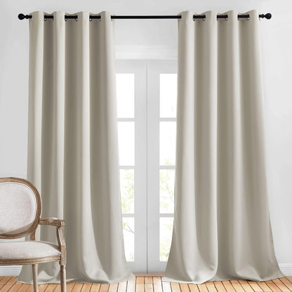 NICETOWN Gray Blackout Curtains for Bedroom