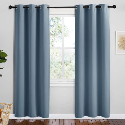NICETOWN Blackout Curtains 42x63" Black