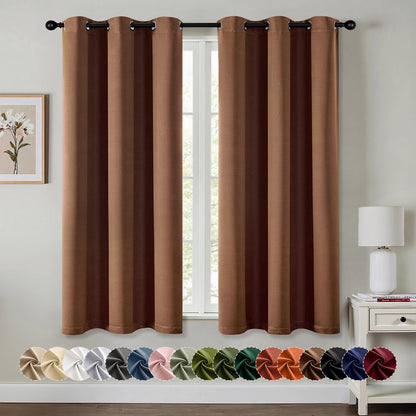 Blackout Curtains – Sage Green, 40"x63", 2 Panels