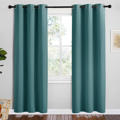 NICETOWN Blackout Curtains 42x63" Black