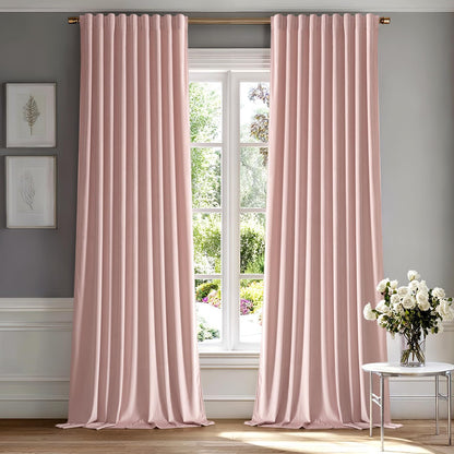 MIULEE Velvet Curtains 108 inches Long 2 Panels