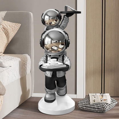 Gold Astronaut Floor Statue