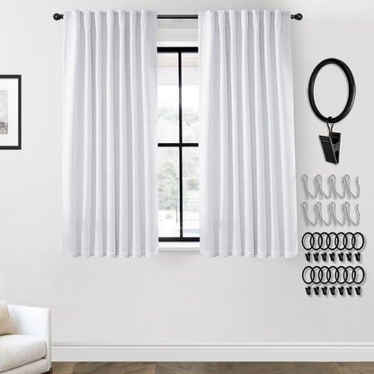Boho Blackout Curtains Cream 70x90, 2 Panels