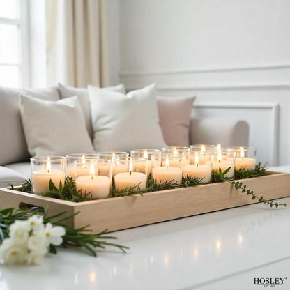 Hosley 240 Ivory Votive Candles